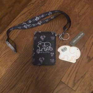 Purple Ivory Ella lanyard and wallet!